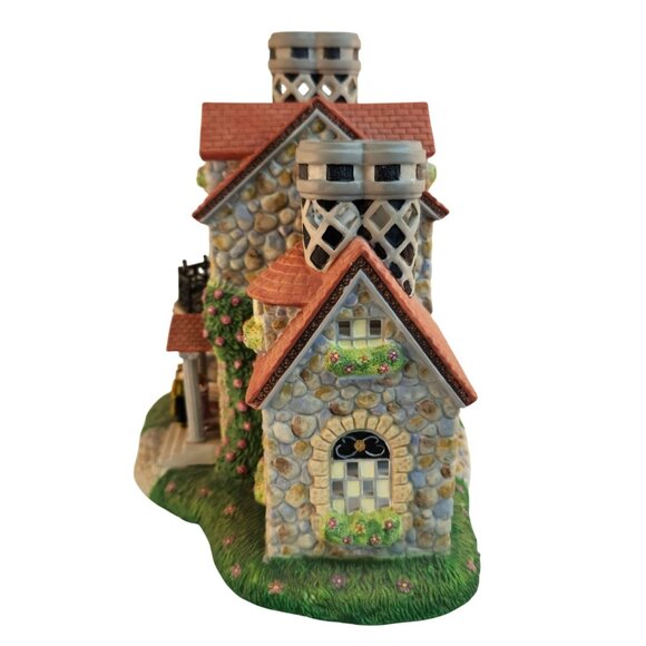 PartyLite Olde World Village Bristol House P7322 Tealight Holder 1990s Boxed - Picture 10 of 13